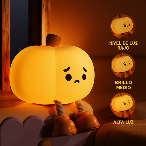Luz nocturna de calabaza para Halloween